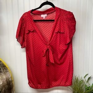 Daily Special Polka dot blouse size 1X